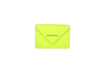 BALENCIAGA Papier Mini Wallet "Yellow"