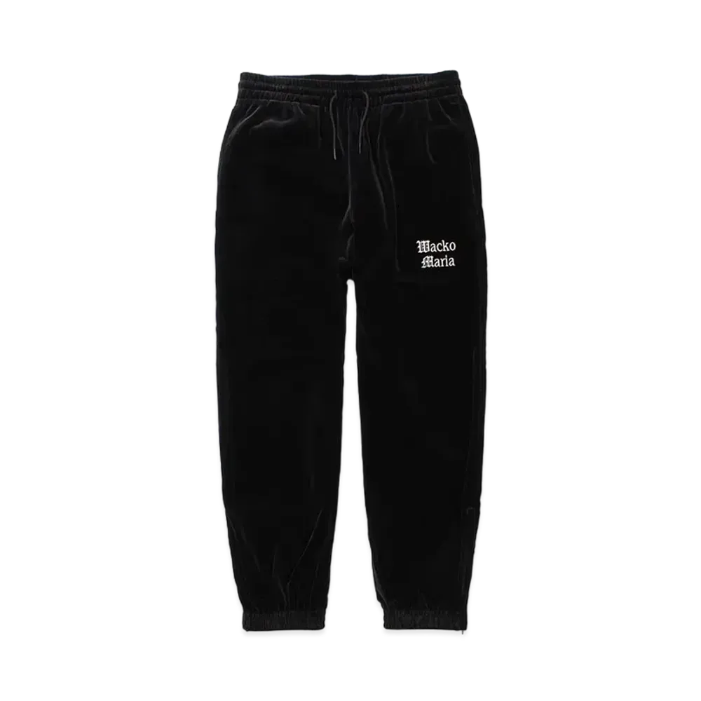 WACKO MARIA Velvet Track Pants "Black"