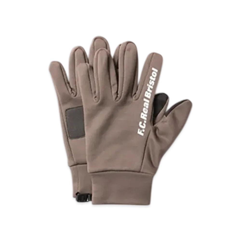 F.C.Real Bristol Stretch Fleece Touch Gloves "Mocha"