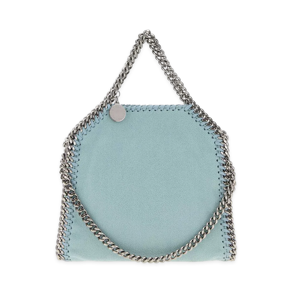 STELLA McCARTNEY Women's Shaggy Deer Micro Falabella Bag "Light Blue"