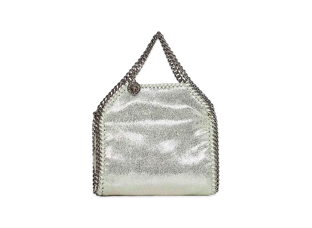 STELLA McCARTNEY Women's Pastel Shaggy Deer Micro Falabella Handbag "Green"