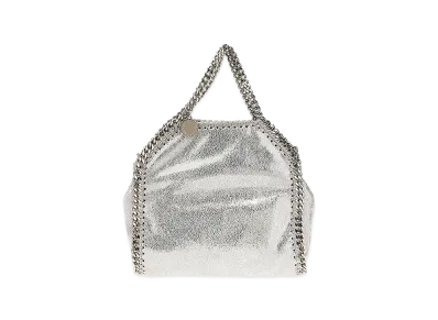 STELLA McCARTNEY Women's Tiny Falabella Tote Bag "Silver"