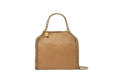 STELLA McCARTNEY Falabella Tiny Tote Bag "Pecan Brown"