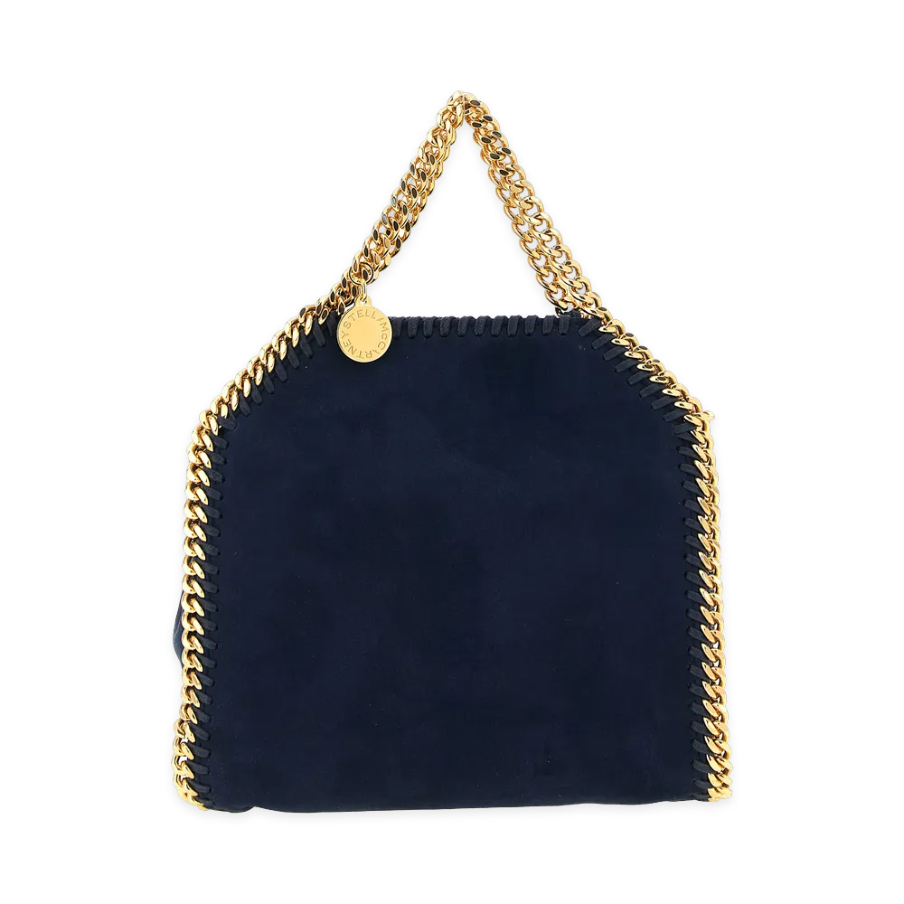 STELLA McCARTNEY Women's Falabella Mini Suede Bag "Navy"