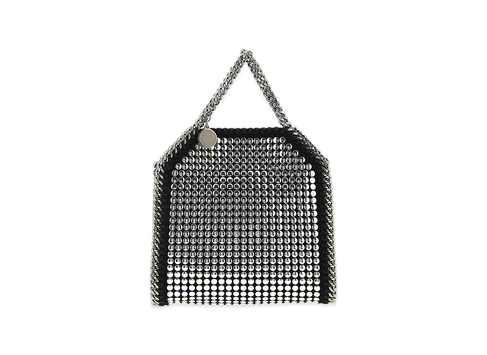 STELLA McCARTNEY Women's Embellished Shaggy Deer Micro Falabella Handbag "Black"