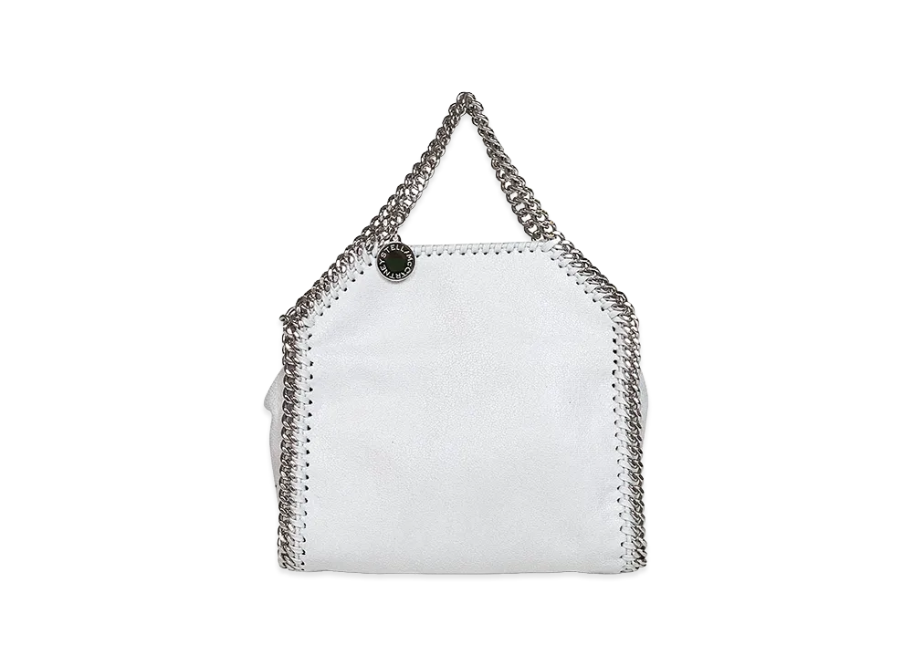STELLA McCARTNEY Women's Falabella Tiny Bag Eco Shaggy Deer W/Stainless Steel Chain - Airlite "Gray"