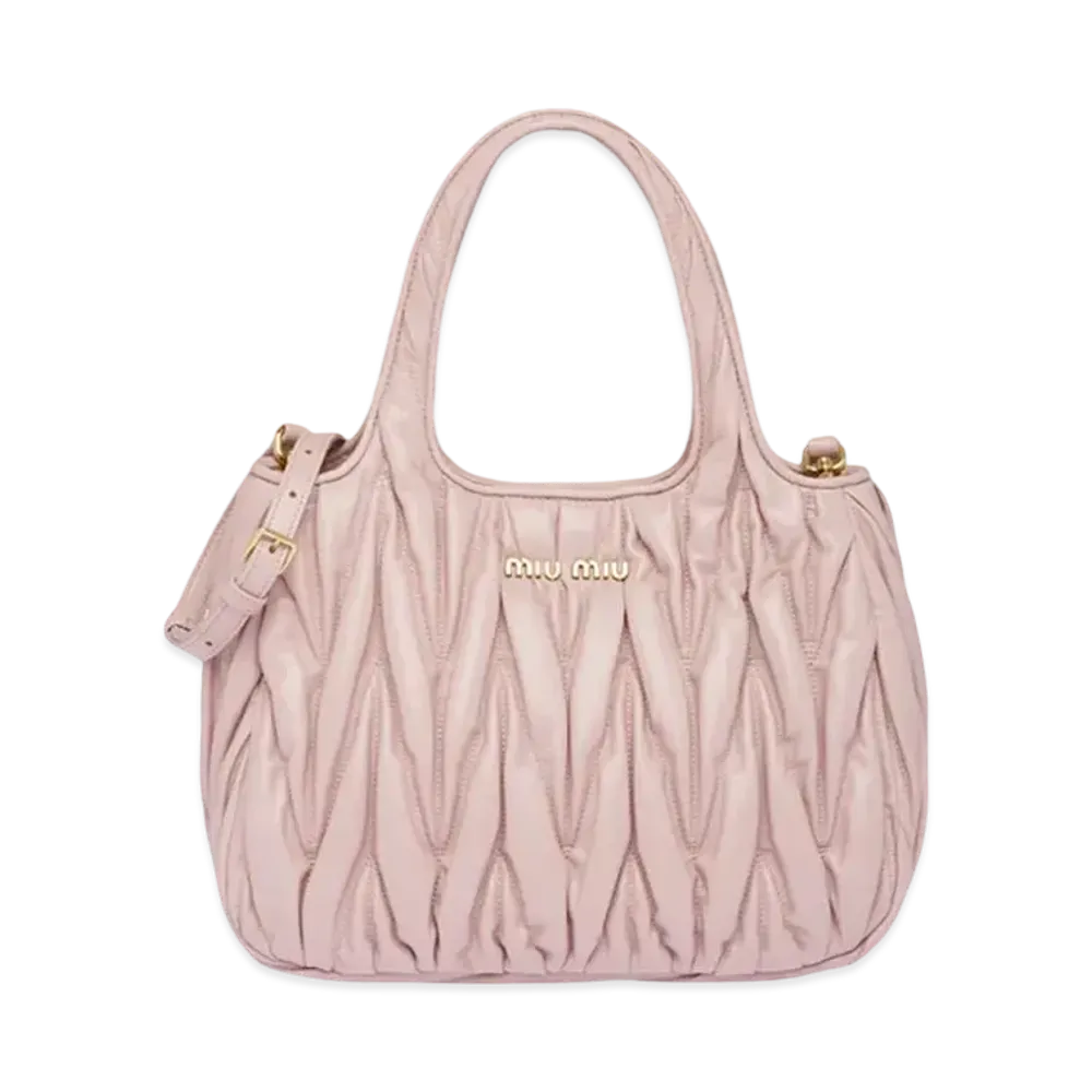 MIU MIU Matelastenapa Leather Handbag Japan Exclusive "Opal"
