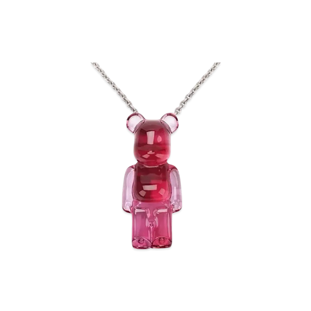 Bearbrick Baccarat Long Necklace Peony "Pink"