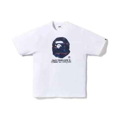 A BATHING APE x CDG OSAKA TEE "Navy"