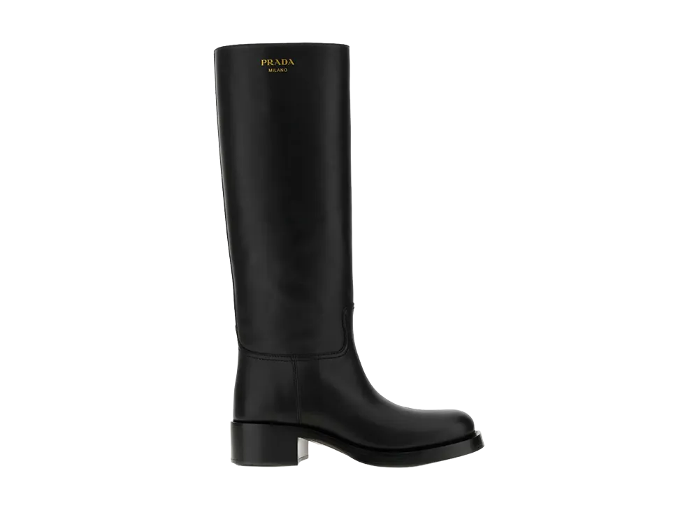 PRADA Women's Leather Boots "Black"