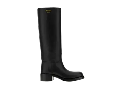 PRADA Women's Leather Boots "Black"