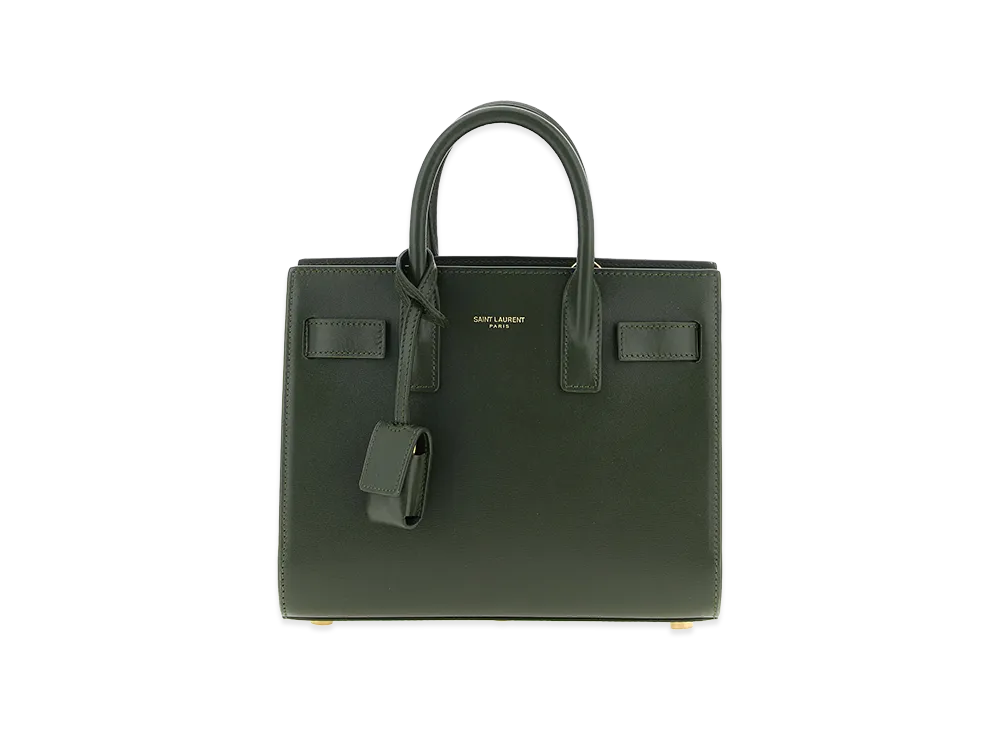 Saint Laurent Women's Nano Sac De Jour Handbag "Green"