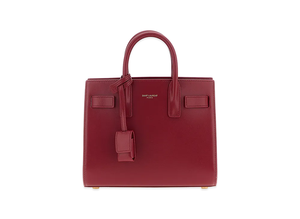 Saint Laurent Women's Nano Sac De Jour Handbag "Red"