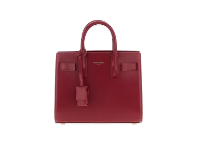Saint Laurent Women's Nano Sac De Jour Handbag "Red"