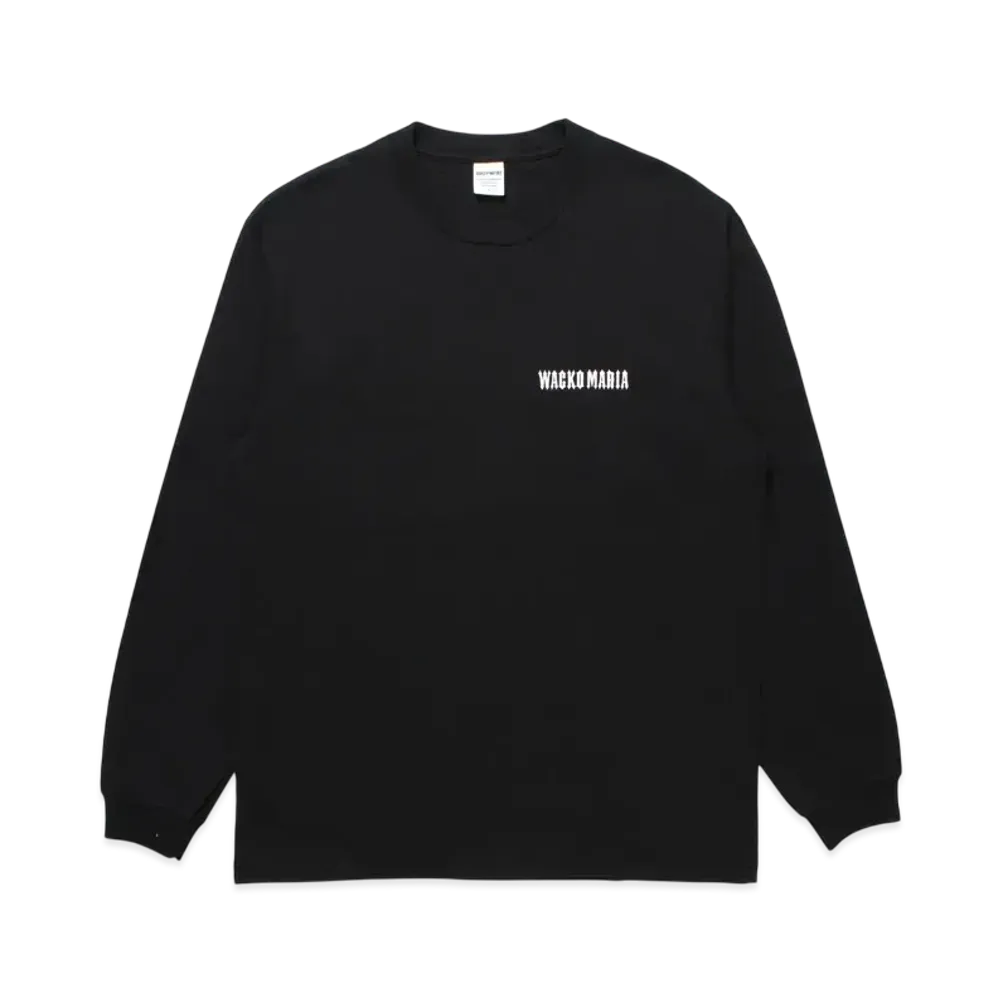WACKO MARIA x Tim Lehi / Washed Heavy Weight Long Sleeve T-Shirt "Black"