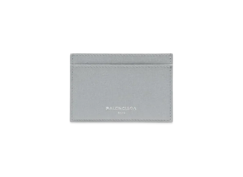 BALENCIAGA Essential Single Card Holder Pearl Essential Accessory "Gray"