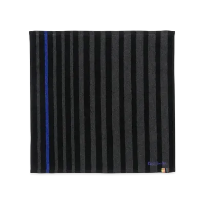 Paul Smith Contrasting Color Stripe Hand Towel "Black"