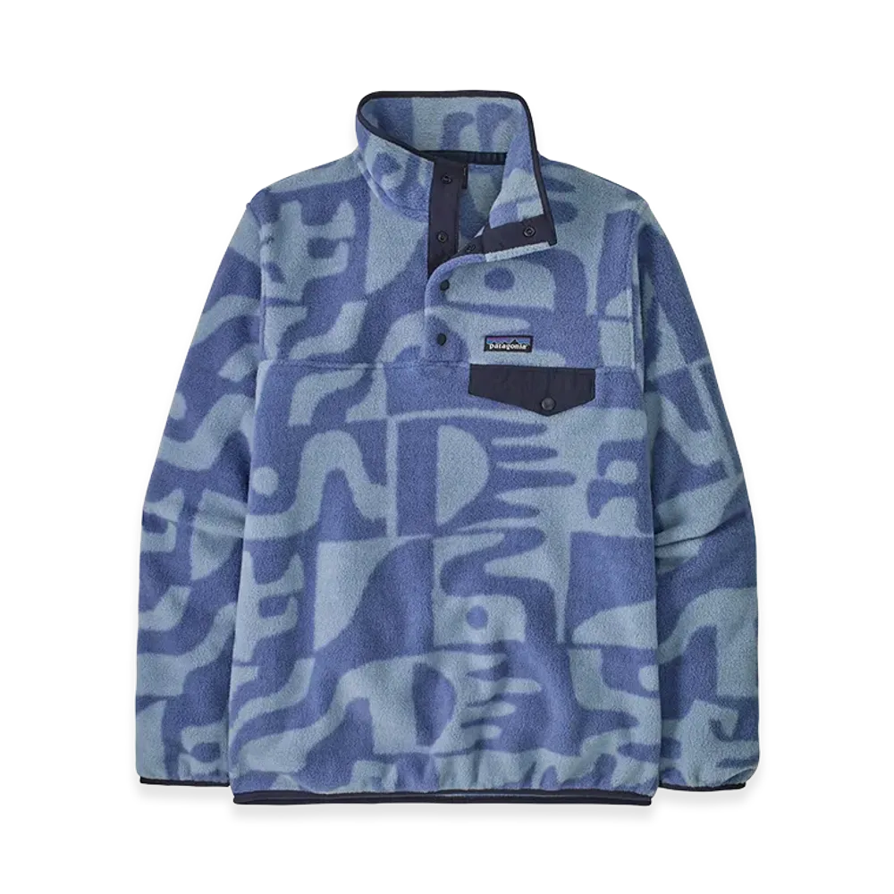 Patagonia Women's Lightweight Synchilla Snap-T Pullover "Mother Tree/Barnacle Blue"