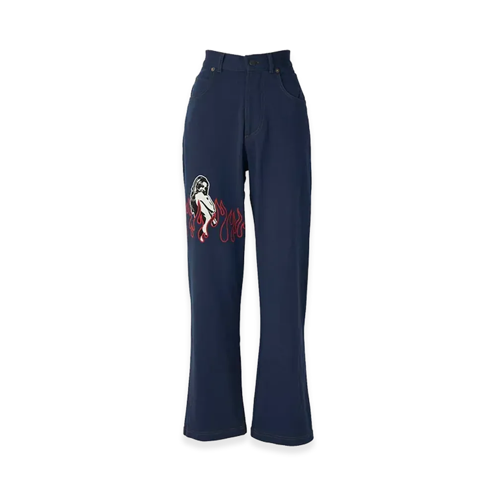 HYSTERIC GLAMOUR Super HYS 5-Pocket Pants "Navy"