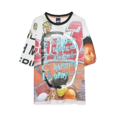 P.A.M. B.I.T.C.H. (MARTINE SYMS) OVERSIZED SS TEE "COLLAGE"