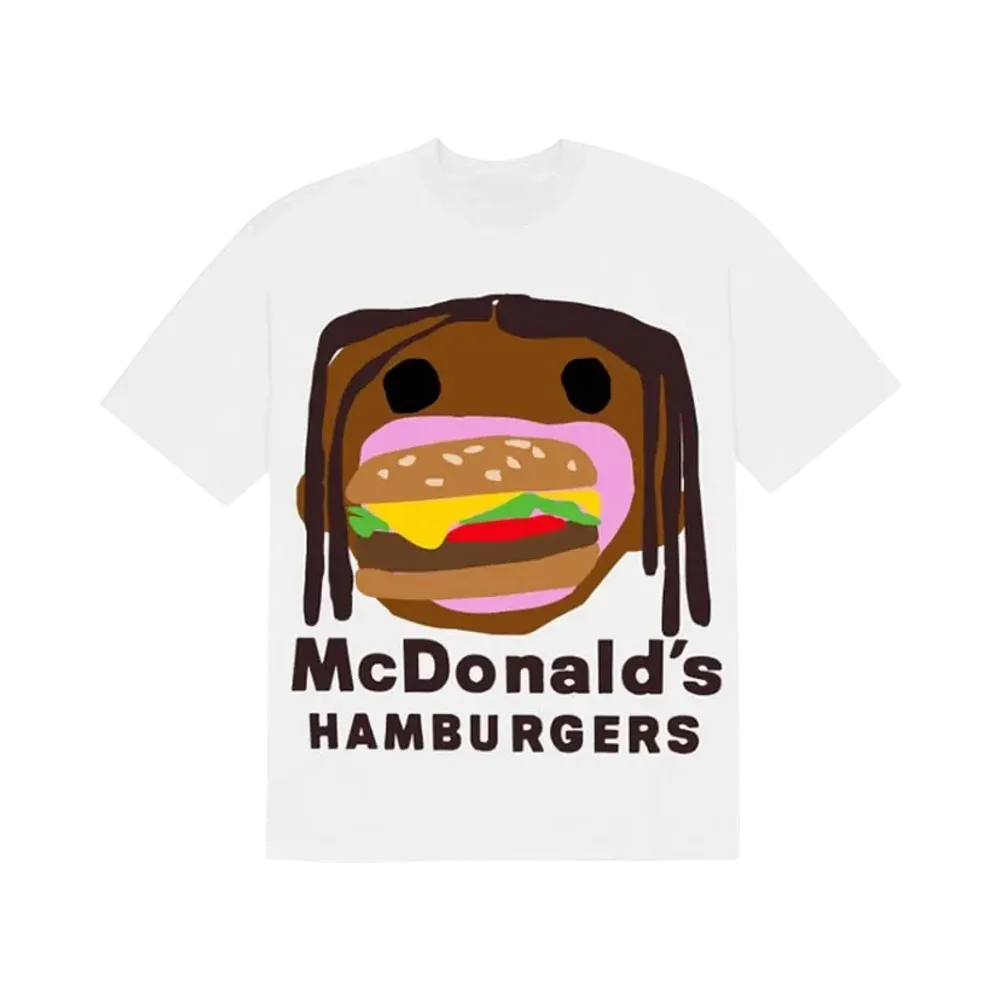 Travis Scott Cactus Jack x CPFM 4 CJ Burger Mouth T-Shirt "White"