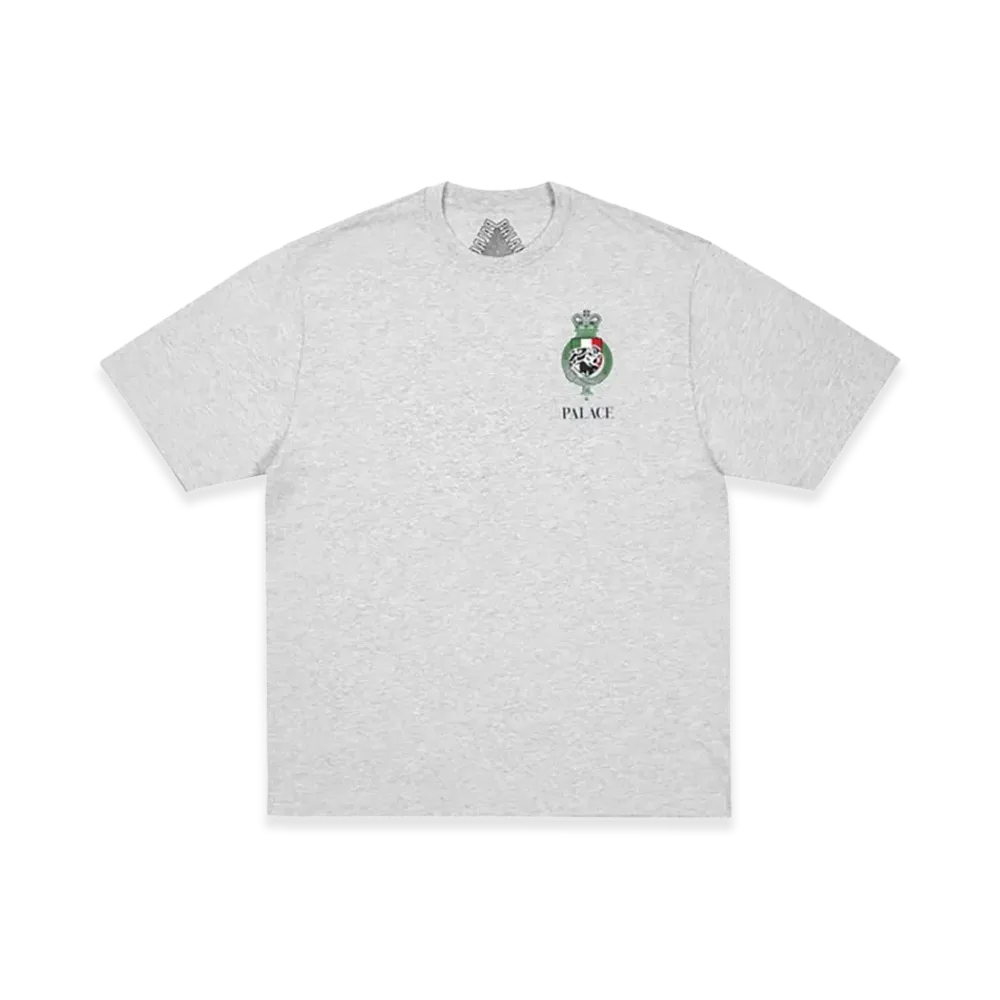 PALACE Heavy Crest T Shirt "Grey Marl"