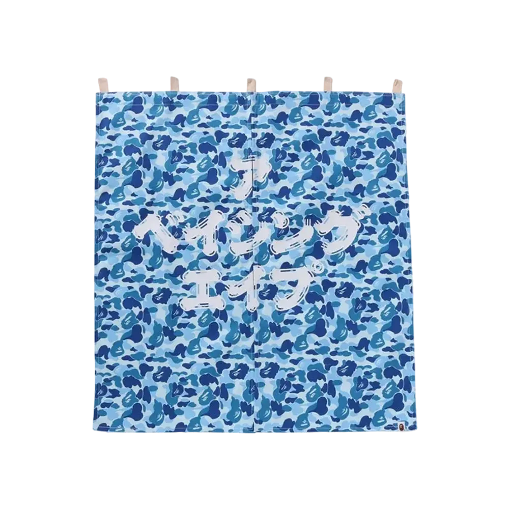 A BATHING APE ABC Camo Noren Curtain "Blue"