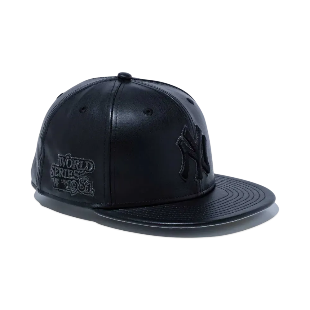 NEW ERA 59Fifty Apple Leather New York Yankees "Black"