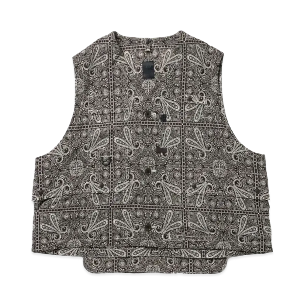 DAIWA PIER39 Tech Over Vest Paisley "Brown"