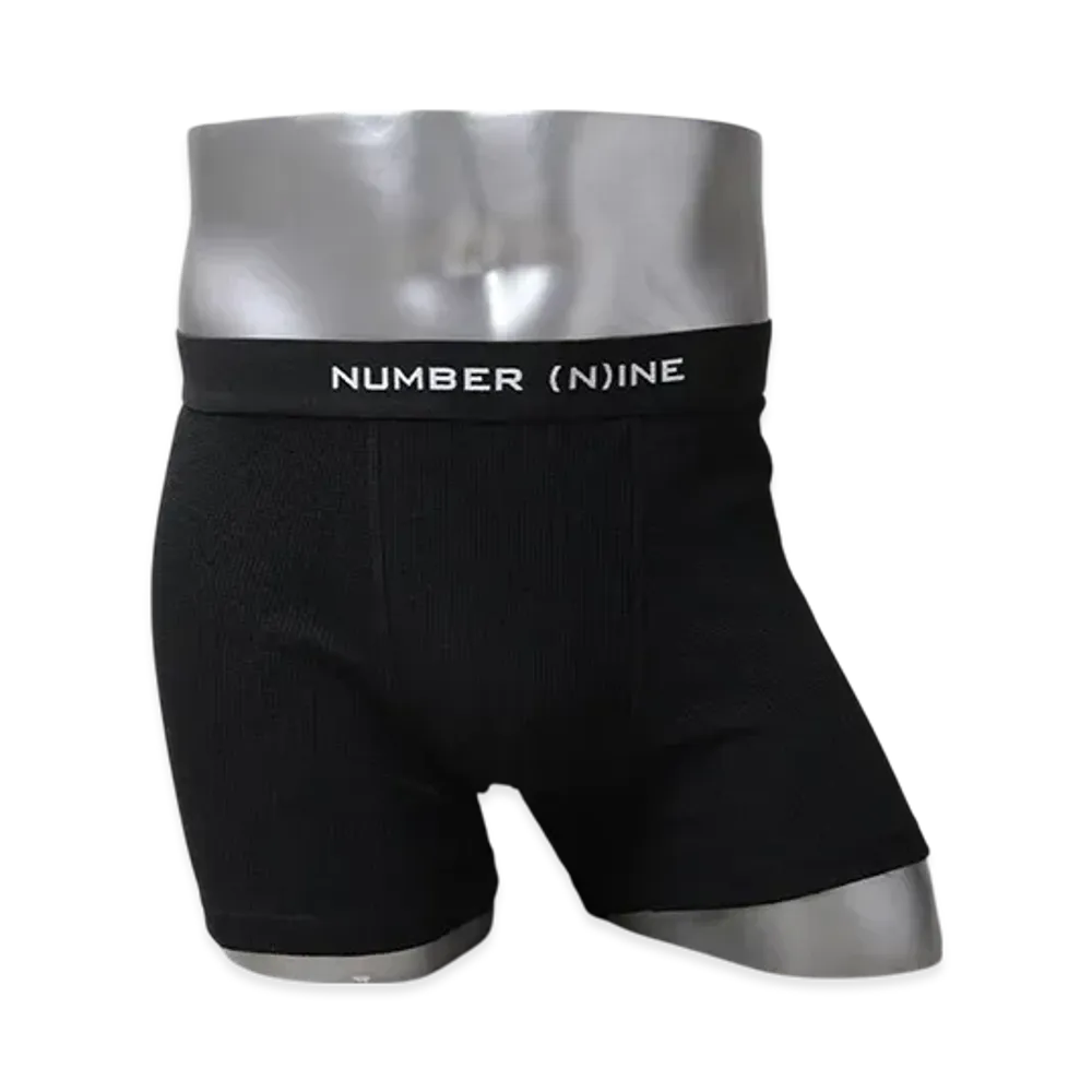 FRUIT OF THE LOOM x NUMBER (N)INE 2 Pack Waffle Boxer Shorts "Black"