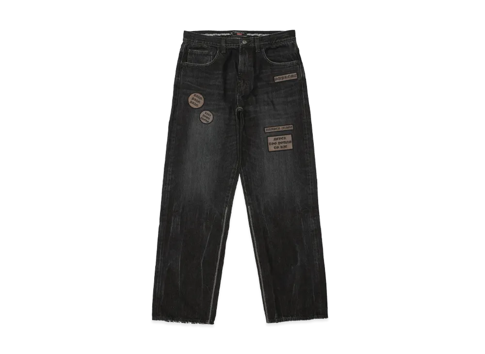 Supreme x Number (N)ine Patches Loose Fit Jean "Black"
