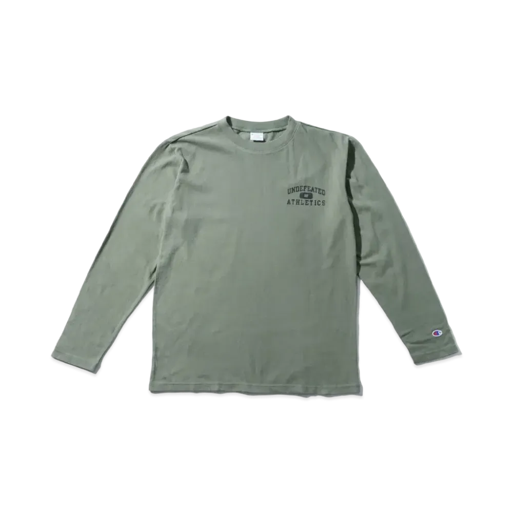 UNDEFEATED CHAMPION ATHLETICS L/S TEE - C8-P408 "Olive"