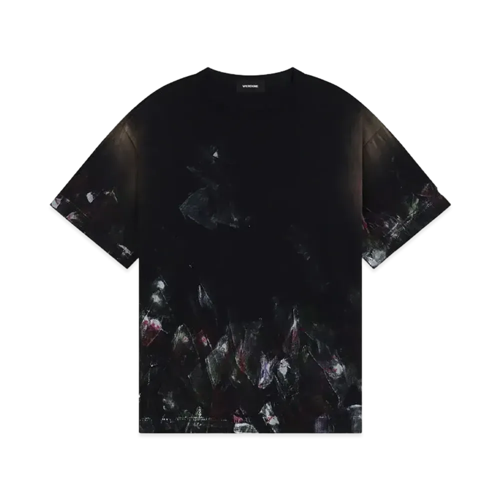 WE11DONE Painted T-shirt "Black"