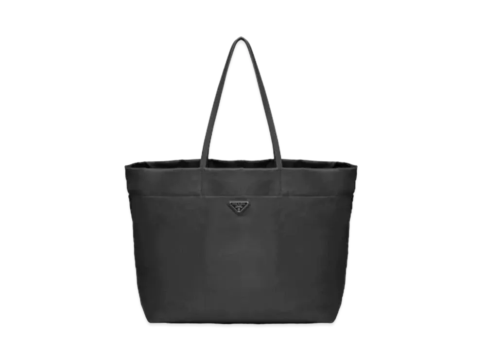 PRADA Re-Nylon And Saffiano Leather Tote Bag "Black"