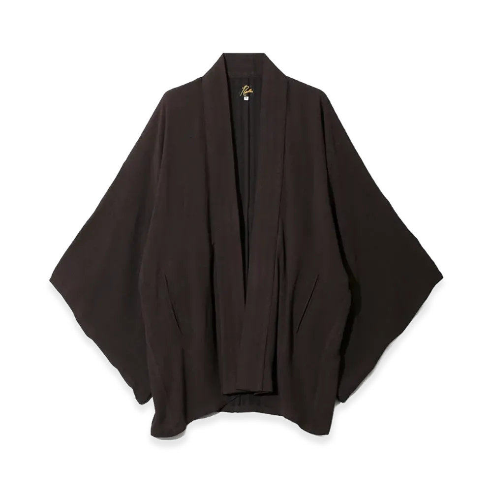 NEEDLES Haori Jacket - Alternate Stripe "Burgundy"