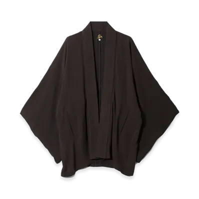 NEEDLES Haori Jacket - Alternate Stripe "Burgundy"
