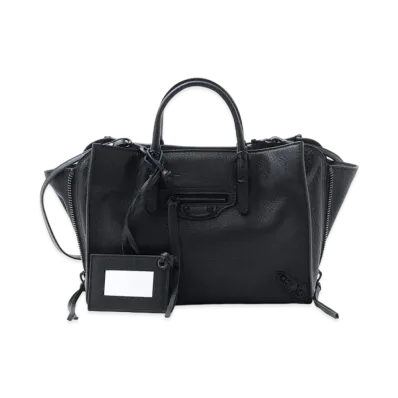 BALENCIAGA Leather Handbag "Black"