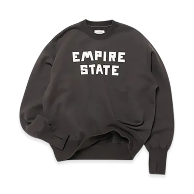 Unlikely Simple Sweat Crew EMPIRE STATE "Faded Black"