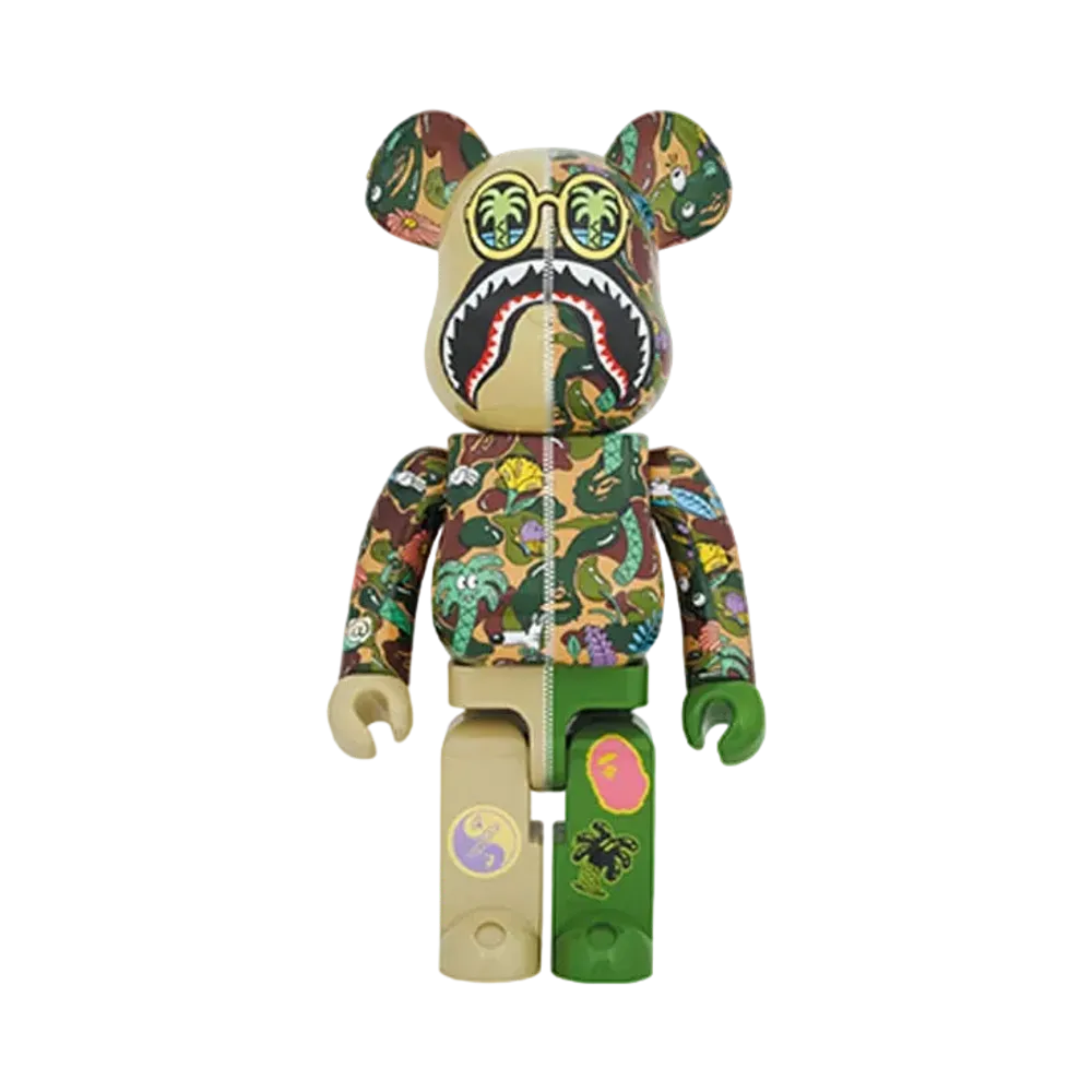 Bearbrick Steven Harrington X BAPE(R) SHARK GREEN 1000%