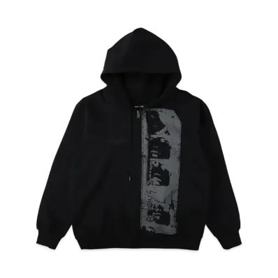 WIND AND SEA x The Rolling Stones MIck Jagger Zip up Sweatshirt "Black"