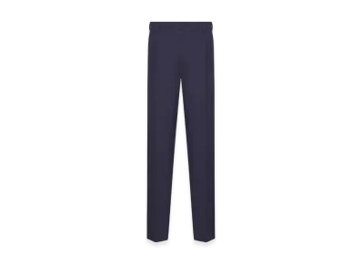 Dior Icons Pleated Pants Silk "Navy Blue"