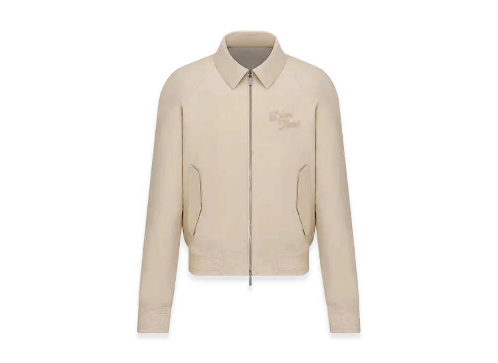 Dior x Denim Tears Dior Tears Cotton Blend Canvas Zipped Blouson "White"