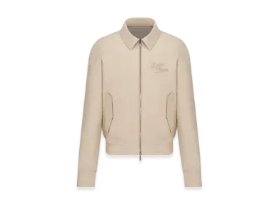 Dior x Denim Tears Dior Tears Cotton Blend Canvas Zipped Blouson "White"