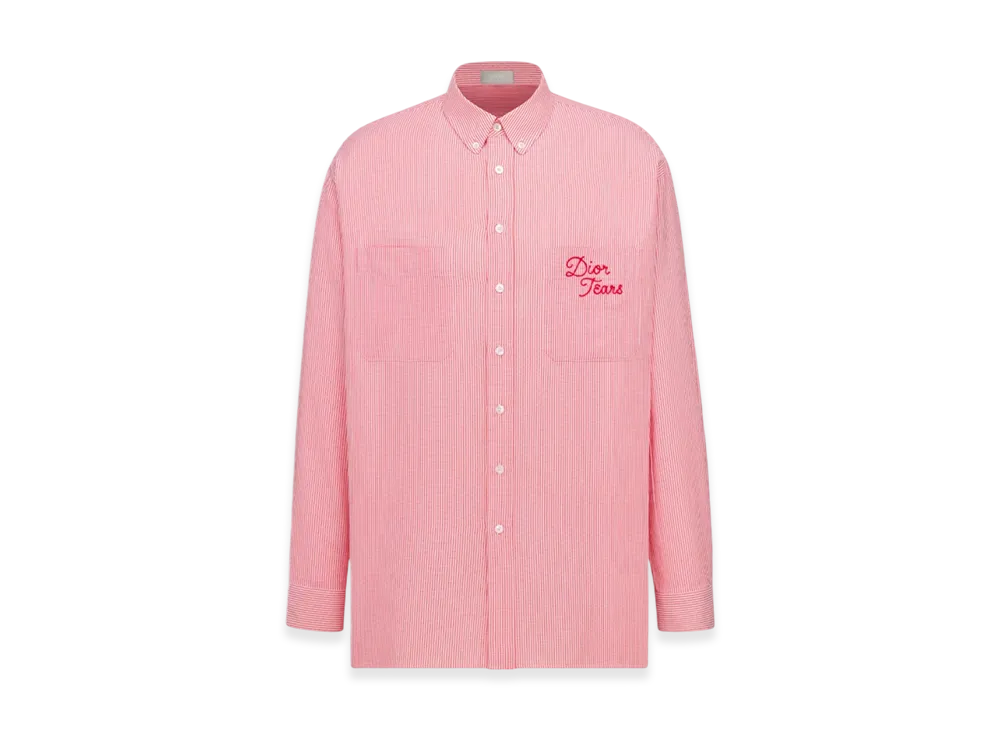 Dior x Denim Tears Dior Tears Cotton Oxford Shirt "Pink"