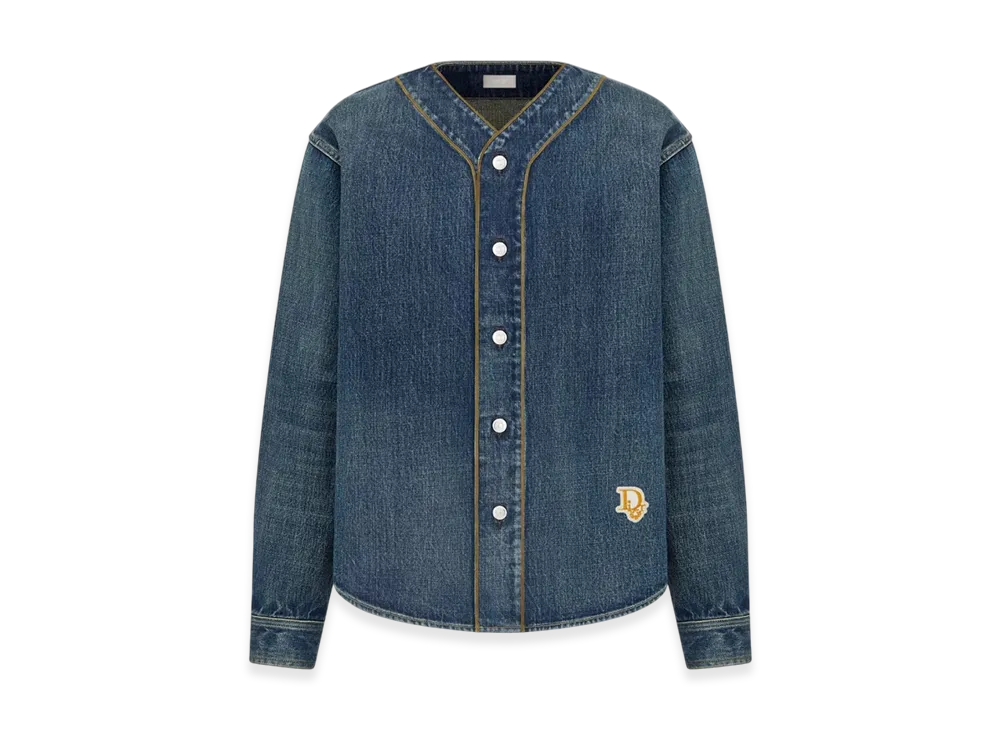 Dior x Denim Tears Dior Tears Baseball Shirt Cotton Twill "Blue"