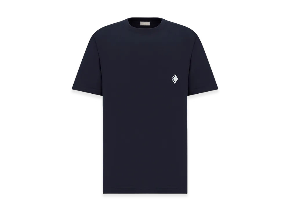 Dior CD Diamond Relaxed-Fit T-Shirt Organic Jersey "Navy Blue"