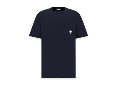 Dior CD Diamond Relaxed-Fit T-Shirt Organic Jersey "Navy Blue"