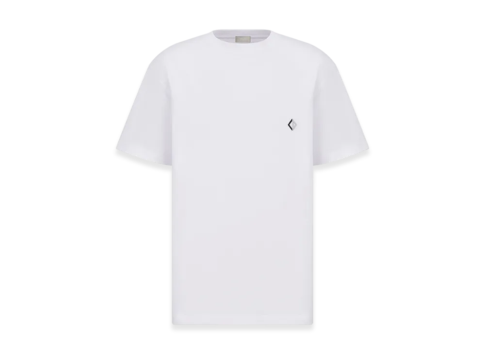 Dior CD Diamond Relaxed-Fit T-Shirt Organic Jersey "White"