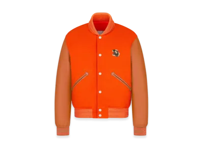 Dior x Denim Tears Dior Tears Blouson Leather Wool and Cashmere "Red"