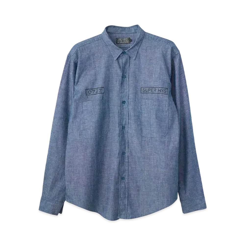 HYSTERIC GLAMOUR Kinky Jeans Prisoner Shirt "Light Indigo Blue"